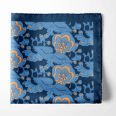 FLOWER WING SILK POCKET SQUARE